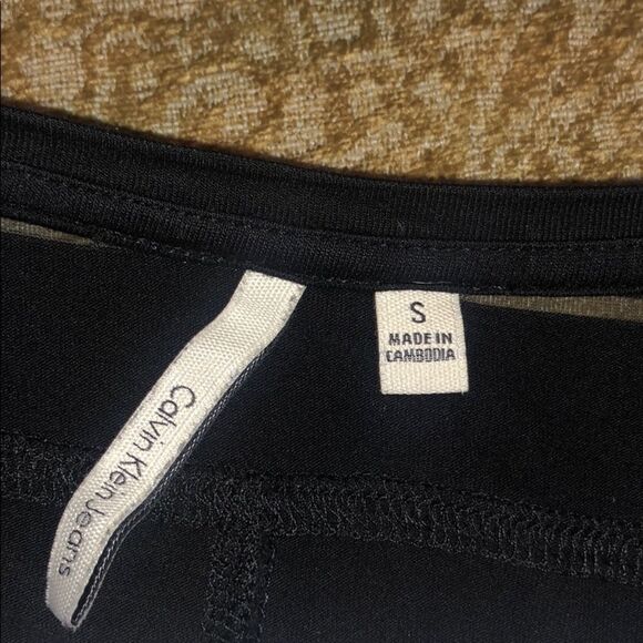 Calvin Klein Sheer Stripe Top - Picture 5 of 6